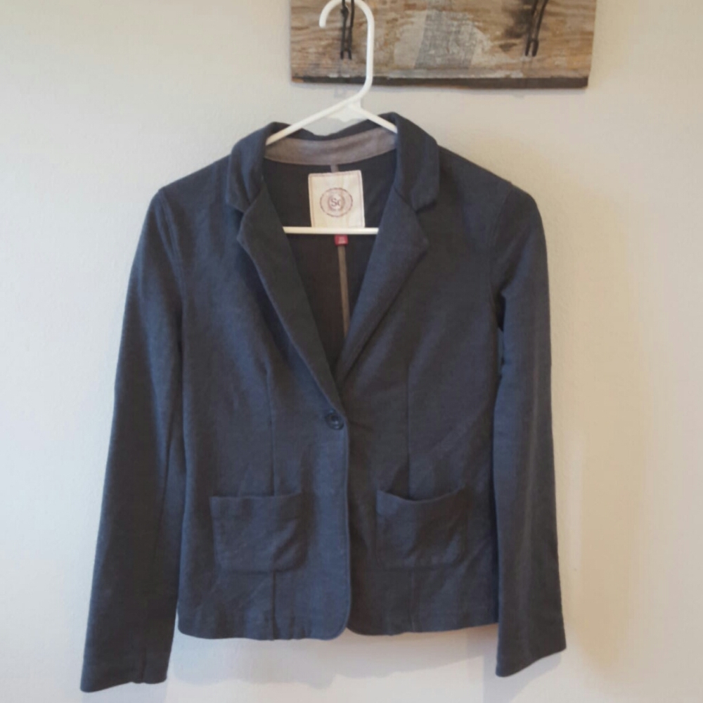 Knit blazer